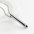 thumbnail image 2 of Stainless Steel Vacuum Pendant with Mindfulness Whistle for Breath Regulation Promoting Calm & Reducing Anxiety, 2 of 7
