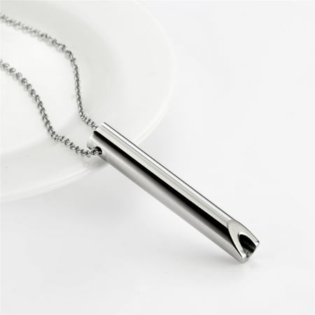 

Stainless Steel Vacuum Pendant With Mindfulness Whistle For Breath Regulation Promoting Calm & Reducing Anxiety 2024 Clearance Fall Savings Lastest Upgare