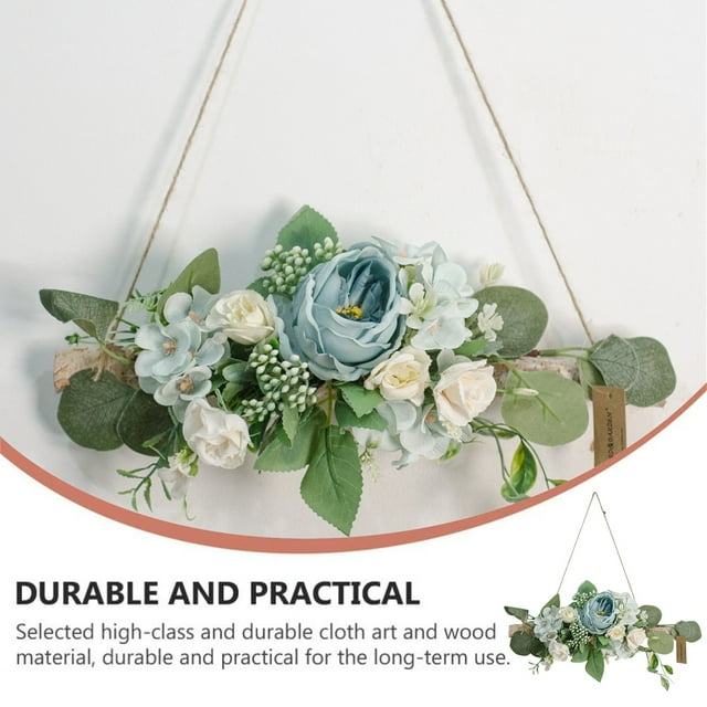 DPTALR Artificial Flower Decoration Style Decorative Flower Wreath Wall Pendant