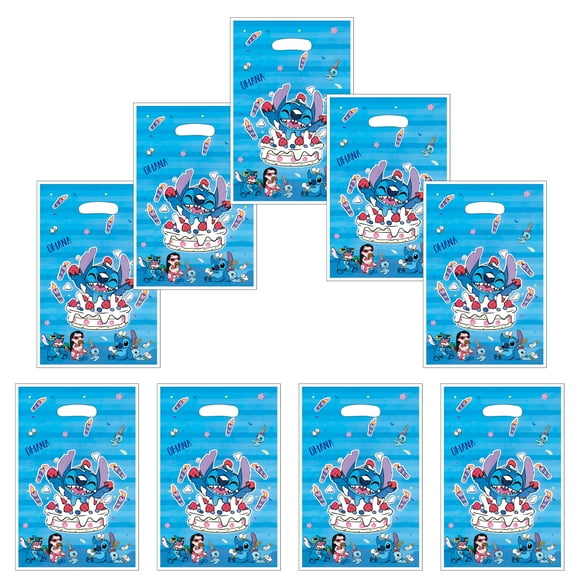 30Pcs Stitch with his friends Birthday Party Favors Bag  Stitch Candy Goody Bags Birthday Party Supplies Decorations  9.85 x 6.5Inch