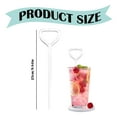 thumbnail image 3 of Basiess Glass Drinking Straws Set with Cleaning Brush, Reusable & Wrinkle-Free Lip Design, for Smoothie, Cocktail & Iced Drinks, Dishwasher Safe (1Pcs) Clear1, 3 of 9