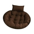 thumbnail image 2 of Cojín para silla colgante, cojín redondo suave para suelo, cojín para asiento, silla tipo huevo Café, 2 of 9