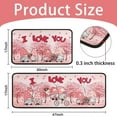 thumbnail image 3 of Valentines Day Gnome Kitchen Rugs Set 2Pcs I Love You Kitchen Floor Rug and Mat Non Skid Waterproof Kitchen Runner Rug Standing Area Mat Carpets for Anniversary Holiday Indoor Decor 17"x47"+17"x30", 3 of 6