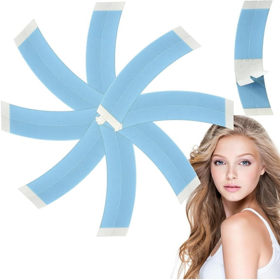 MODANU 36Pcs Waterproof Lace Tape for Hairpiece Wig Tape, Adhesive Double Sided Waterproof, Strong Hold Clear Lace Supports Toupees for Quick Weave Wigs Toupee Hairpiece Hair Extension