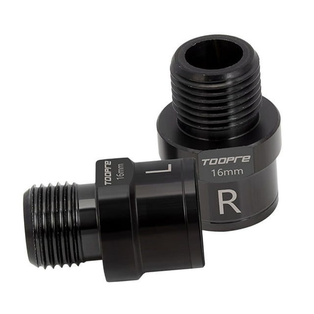 1 par de Extensores de pedal Zulema Pedales de Bicicleta de Montaña Resistente Negro 16mm
