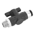 Pneumatic Manual Valve 8mm Quick Coupling Switch Air Pipe Joint with