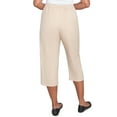 thumbnail image 2 of Alfred Dunner Womens Petite Patch Pocket Elastic Waistband Capri Pant, 2 of 4