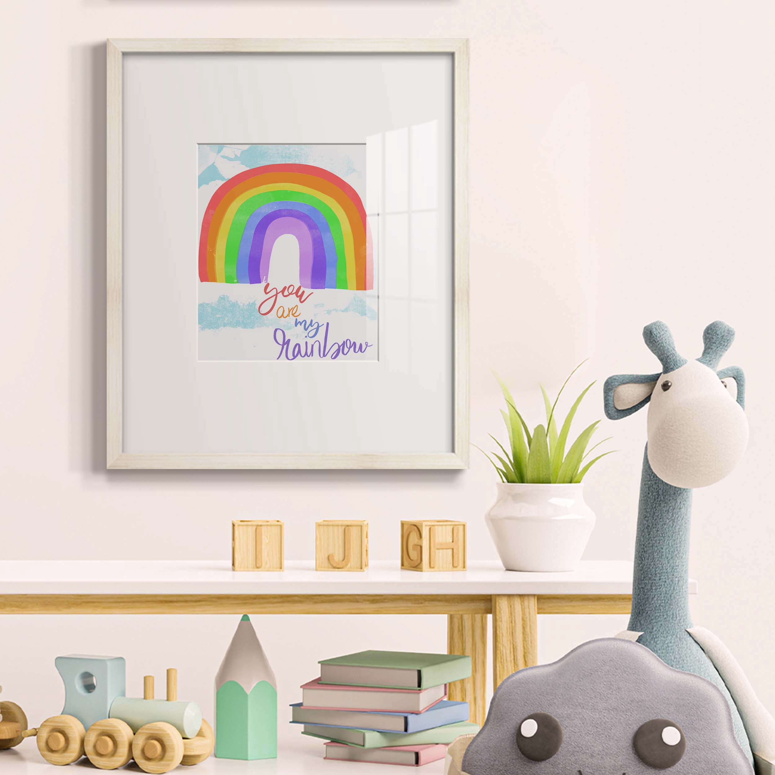 You Are My Rainbow Premium Gallery Wrapped Canvas - Ready to Hang - 32 x 48