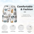 thumbnail image 5 of Balery Puppy Mens Swim Trunks Swim Shorts for Men Quick Dry Inseam Beach Shorts with Compression Liner Pocket-XX-Large, 5 of 9