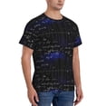 thumbnail image 2 of Bixox Men's Mathematica Science Printed Short Sleeve Skinny Athletic T-Shirt, 2 of 6