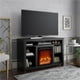 Ameriwood Home Meuble TV avec foyer Edgewood pour téléviseurs jusqu'à 55" en noir – image 2 sur 5
