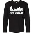 thumbnail image 3 of Inktastic New Orleans Skyline Grunge Long Sleeve T-Shirt, 3 of 5