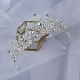 thumbnail image 4 of Crystal Crown Wedding Hair Tiara Bridal Tiara Pieces Wedding Jewelry Accessories Hair Tiaras Veil Luxurious W8M3, 4 of 9