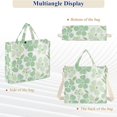 thumbnail image 6 of FORMRS Womens Corduroy Tote Bag Crossbody Shoulder Handbag with Pocket, Green Floral, 6 of 7