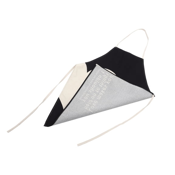 LOLIPPYY Comfortable Heart Shape Apron Black Polyester for Cooking Protection