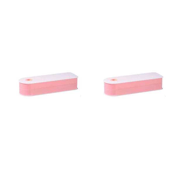 Cajón Injueey para debajo del escritorio sin perforaciones organizador de papelería multiusos 2Conjunto Rosado
