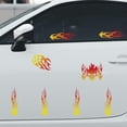 thumbnail image 3 of 5Pcs Flame Car Decal Stickers Flame Stripe Racing Car Vinyl Sticker Racing Sports Waterproof Vinyl Car Window Decals for Off-Road Vehicles Motorcycles Bike Skateboard Laptop Cup, 3 of 9