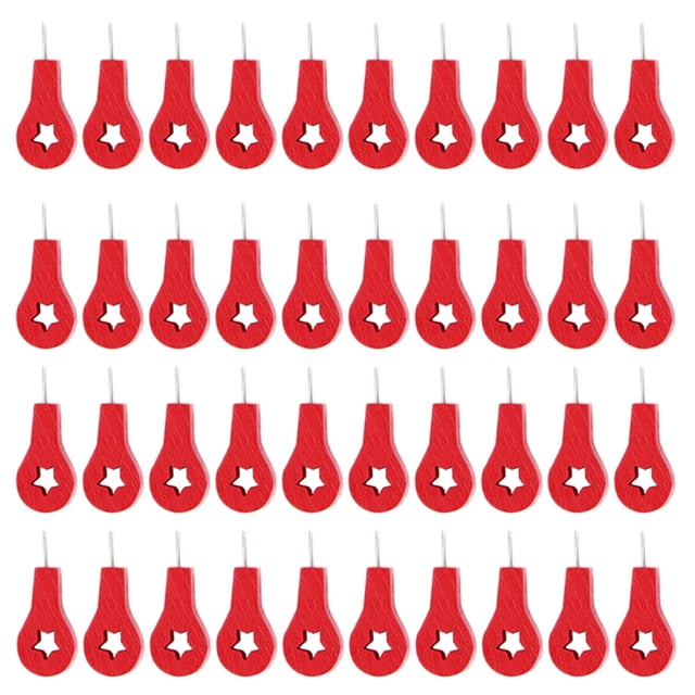 Chincheta para uñas, 40 Uds., chinchetas de papelería escolar con forma de mapa rojo, diseño aerodinámico Jadeshay A