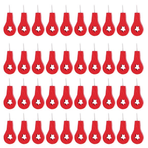 Chincheta para uñas, 40 Uds., chinchetas de papelería escolar con forma de mapa rojo, diseño aerodinámico Jadeshay A