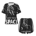 thumbnail image 4 of Lsque I Need More Space Women's Short-Sleeved Pajama Set - 2 Piece Soft and Lightweight Sleepwear Set-4X-Large, 4 of 9