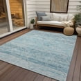 thumbnail image 6 of Addison Rugs Chantille Indoor/Outdoor Transitional Diamonds Teal Washable Rectangle Rug, 8' x 10', 6 of 6