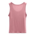 thumbnail image 3 of Women's Neck Sleeveless Knit Ribbed Fitted Casual Crop Tank Top Camisoles for Women Lace Camisole Lingerie for Women Sleep Tops for Women Nylon Top Seaside Shirts for Girls Lace plus Top 2x Loose, 3 of 5