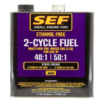 SEF Multi-Mix 40:1 & 50:1 Premixed 2-Cycle Small Engine Fuel (90 Octane) Gallon Motor Fuel - 68112