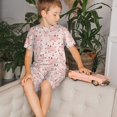 thumbnail image 4 of Lsque Ensemble de Pyjama Léger 2 Pcs en Coton Motif Cochon pour Filles - Très Grand, 4 of 6