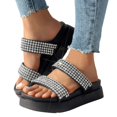 thumbnail image 2 of WILLBEST Teen Slippers Women Shoes Soft Soled Sandals Fashionable Beach Slippers with Rhinestones, 2 of 6