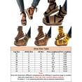 thumbnail image 2 of Gomelly Womens Summer Espadrilles Flatform Wedge Sandals Lace Up Ankle Shoes Size US 4-12, 2 of 2