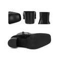 thumbnail image 2 of BLISSFUL STEP Women's Ankle Boots Chunky Heel Square Toe Side Zip Faux Leather Booties Black 7, 2 of 6