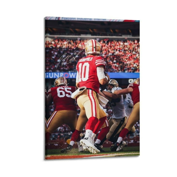 Jimmy Garoppolo Poster Poster Album Cover Posters for Bedroom Wall Art Canvas Posters Music Album Cover Poster