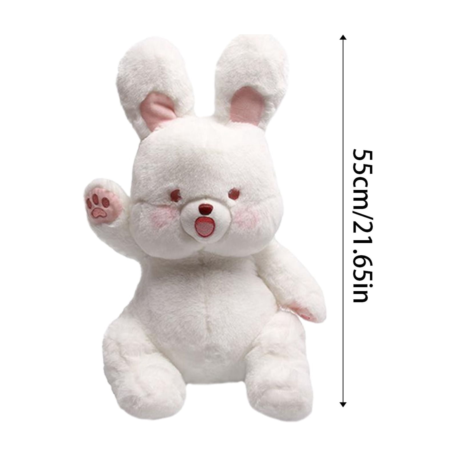 Soft Rabbit Plush Toy, Creative & Interactive Poseable Doll with Movable Arms, Perfect Gift for Child-ren, Desktop Decoration or Comfort Companion