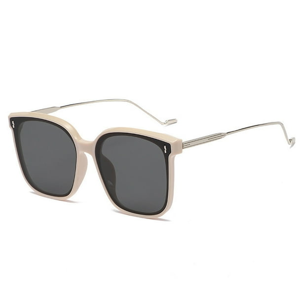 Version retro coreana de gafas finas anti ultravioleta hechas de plastico metal y PC. Walmart en linea