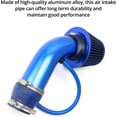 thumbnail image 2 of Universal Sports Air Filter Air Cooling Car Air Intake Filter Kit Universal Carbon Fiber Air Intake System with Hose, 2 of 5