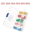 thumbnail image 5 of Uxcell 32V 20A 30A 40A 50A 60A Female Terminal Mini Cartridge Fuse Set 20 Pack Red, 5 of 5