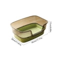 thumbnail image 3 of Large High Sided Cat Litter Box with Scoop, Semi Enclosed Splash Proof Kitty Toilet Tray, Open Top Easy Clean Litter Pan with Anti Scatter Design for Medium Cats and Kittens, 3 of 6