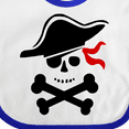 thumbnail image 4 of Inktastic Pirate Skull and Cross Bones Boys or Girls Baby Bib, 4 of 4