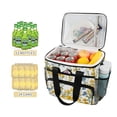 thumbnail image 2 of FORMRS Insulated Cooler Bag 24 Cans Capacity Soft Leakproof Lunch Box with Side Pockets, Yellow Floral, 2 of 7