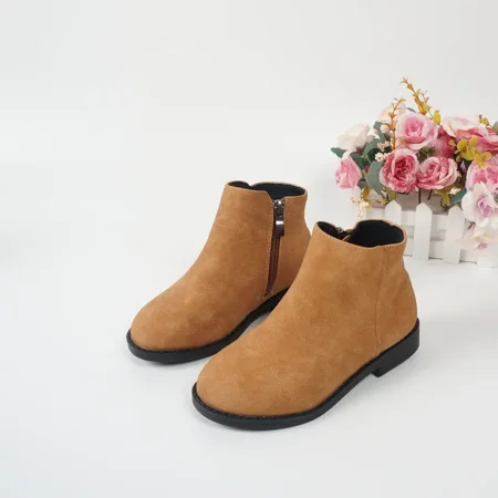 

Kids Girls Side Zip Booties Chelsea Boots