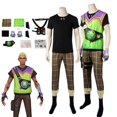 thumbnail image 2 of Devolución gratuita VVALORANT Gekko Cosplay disfraz camiseta chaleco pantalones bolsa Halloween carnaval fiesta disfraz traje para hombres adultos, 2 of 5