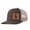 Brown khaki mesh, variant on Adjustable baseball cap with a deer letter leather patch design, suitable for travel, outfits, and outdoor wear