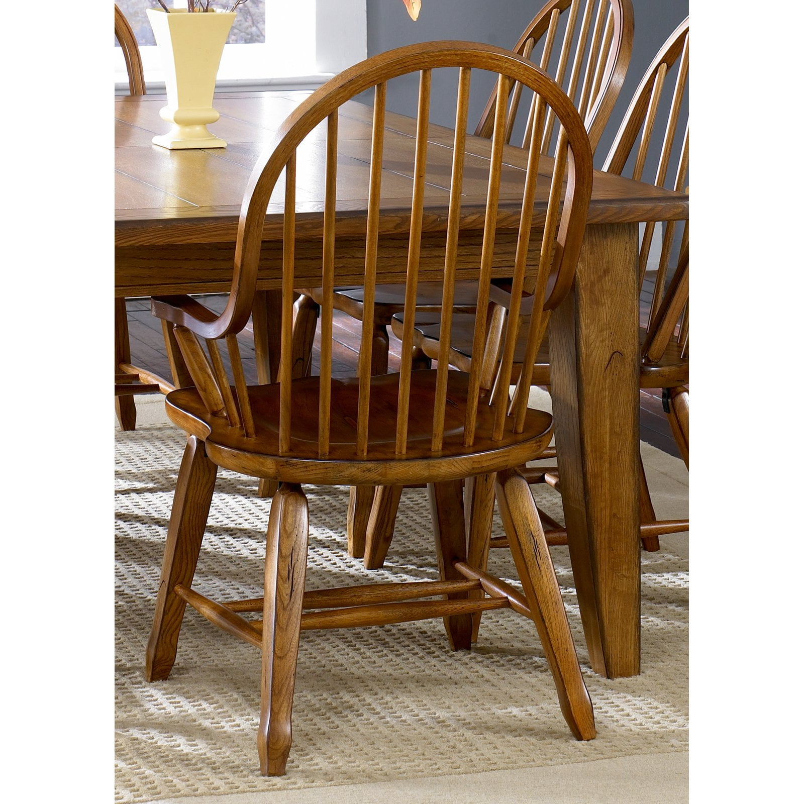 Liberty Furniture Industries Treasures Bow Back Windsor Dining Arm Chair - Walmart.com