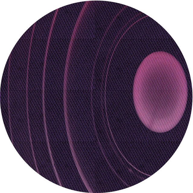 Ahgly Company Tapis d'Intérieur Rond Lavable en Machine Transitionnel Violet, 8 Pieds Rond