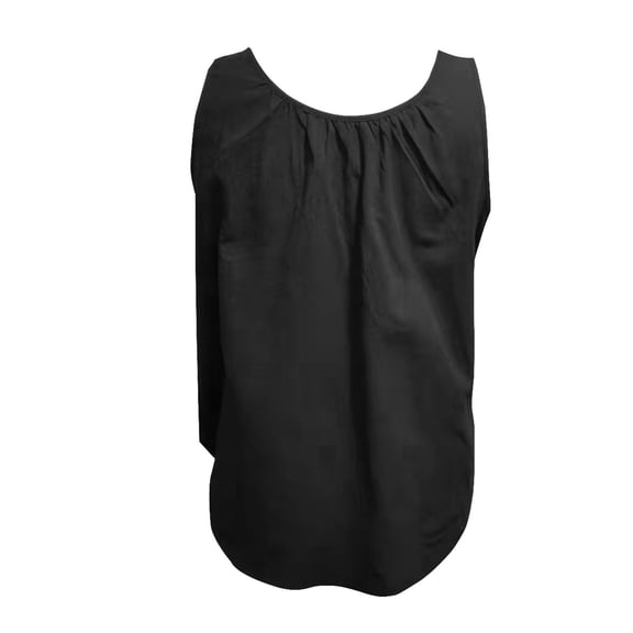 Vedolay Tank Tops Women's Sleeveless Tank Tops Ribbed V Neck Button Down T Shirts Summer Slim Fit Tee Tops,Black L