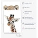 thumbnail image 3 of Decoración de pared para habitación infantil de KIU DESIGNS, animales de safari, 20 x 25 cm, juego de 4, 3 of 9