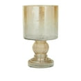 thumbnail image 6 of DecMode Gold Glass Handmade Turned Style Pillar Hurricane Lamp with Faux Mercury Glass Finish, 6 of 10