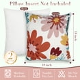 thumbnail image 2 of Sanmadrola Throw Pillow Covers Embroidered 18x18'' Boho Decorative Pillow Cover for Living Room Couch Sofa Bed Home Decor, 2 of 9