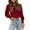 #1 WINERED, variant on Womens Blouses Long Sleeve Tops Fall Casual Crew Neck Puff Sleeve Shirts for Women Loose Fit Sweatshirts Pullover Tunic Tops Solid Color Winered
