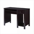 thumbnail image 2 of Desks for Home Office Student, 39”W Compact Writing Desk with Hutch, Keyboard Drawer & Storage | Espresso | Particle Board+MDF, 2 of 5